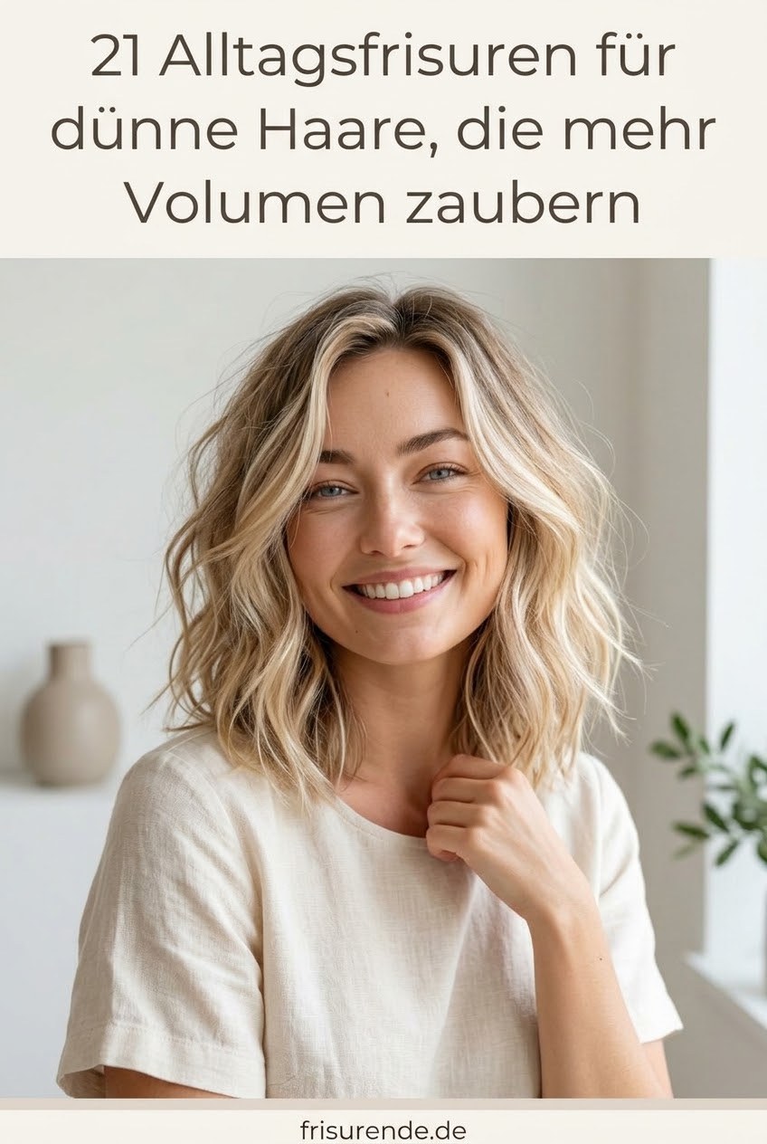 21 Alltagsfrisuren für dünne Haare, die mehr Volumen zaubern