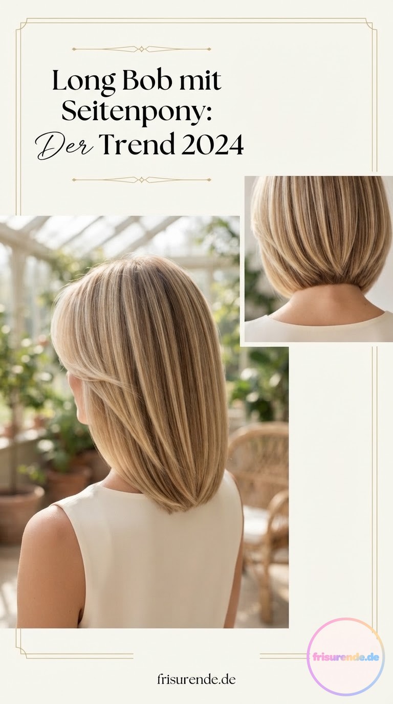 Long Bob mit Seitenpony: Der Trend 2024