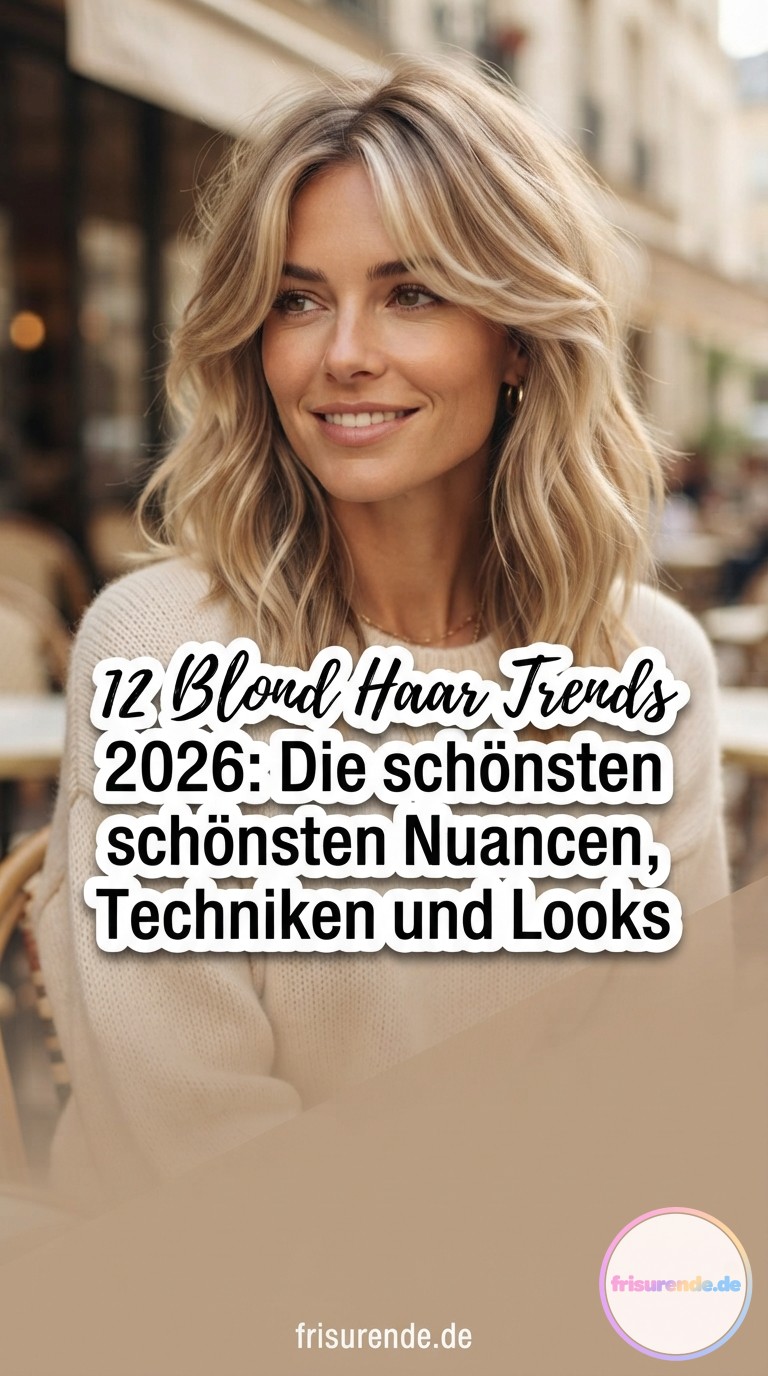 12 Blond Haar Trends 2026: Die schönsten Nuancen, Techniken und Looks für ein modernes Blond