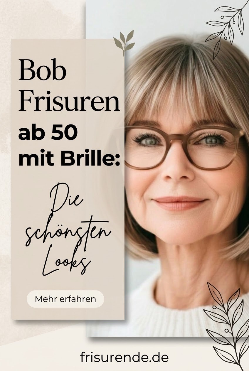 Bob Frisuren ab 50 mit Brille: Die schönsten Looks