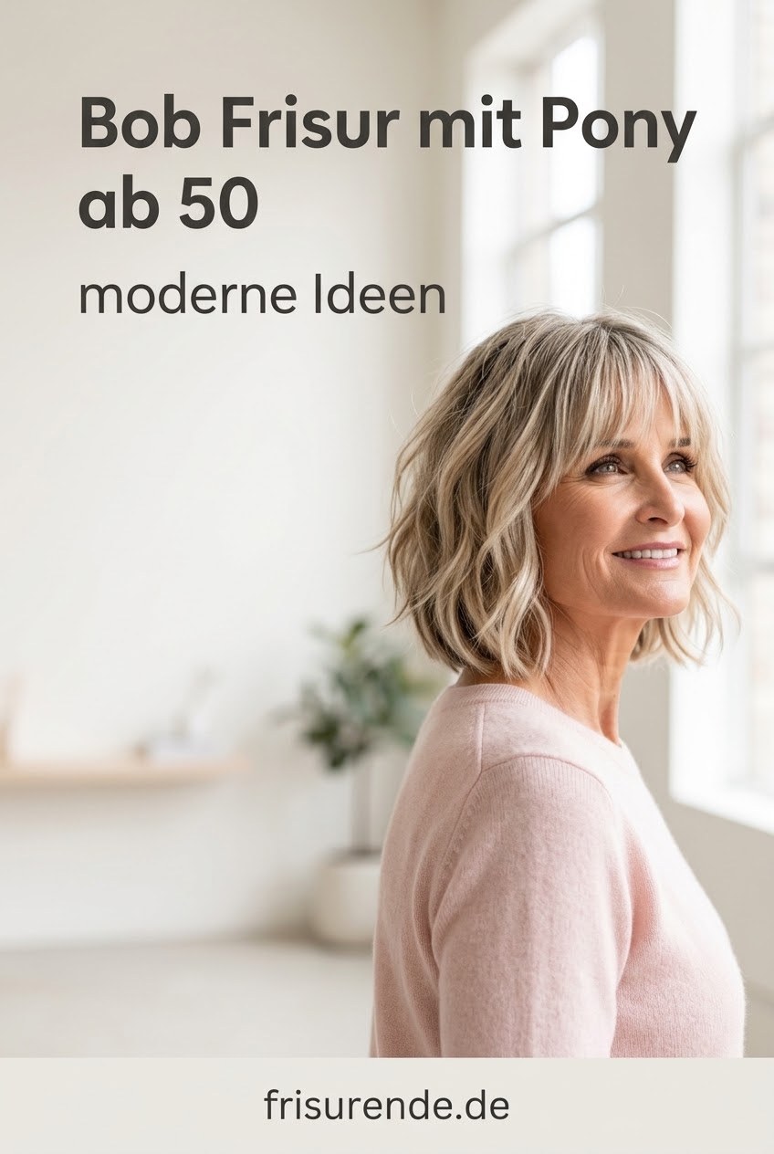 Bob Frisur mit Pony ab 50 moderne Ideen