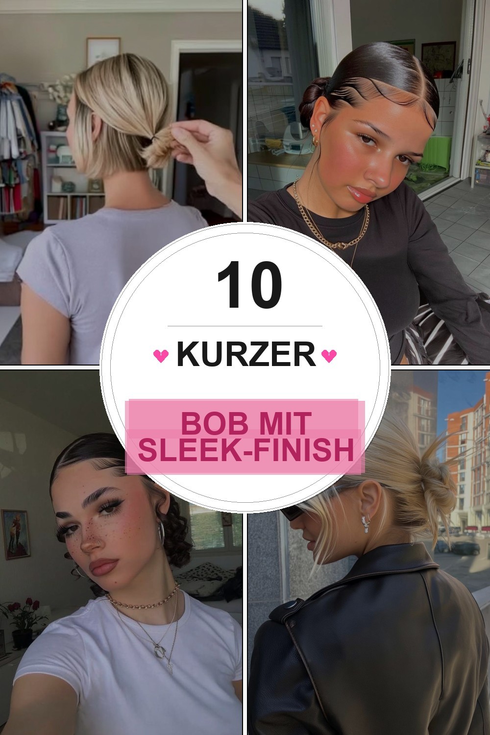 Kurzer Bob mit Sleek-Finish