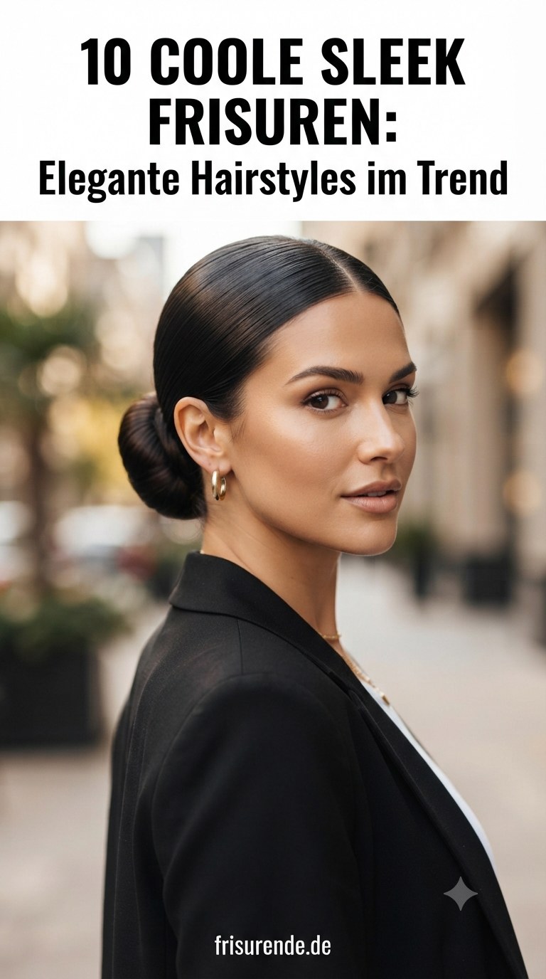 10 coole Sleek Frisuren: Elegante Hairstyles im Trend