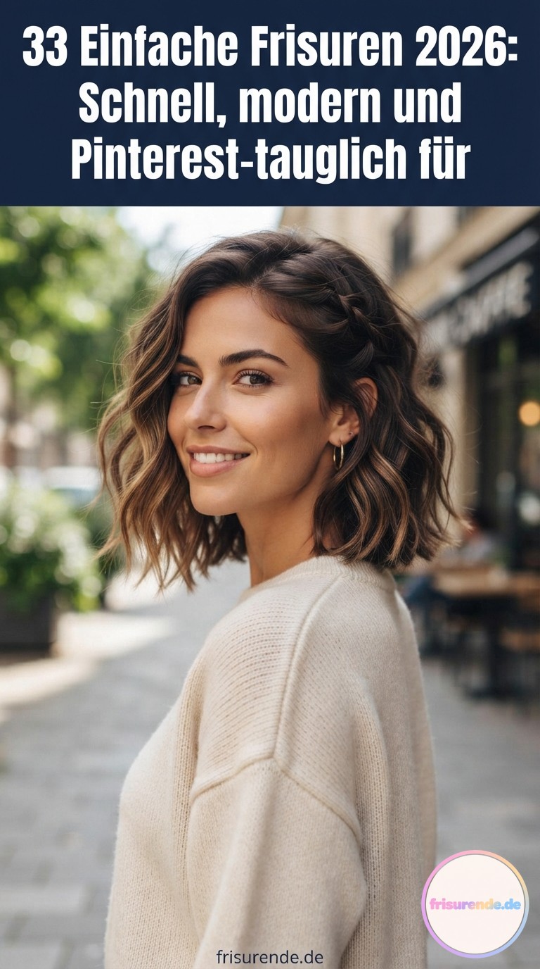 33 Einfache Frisuren 2026: Schnell, modern und Pinterest-tauglich für jeden Tag