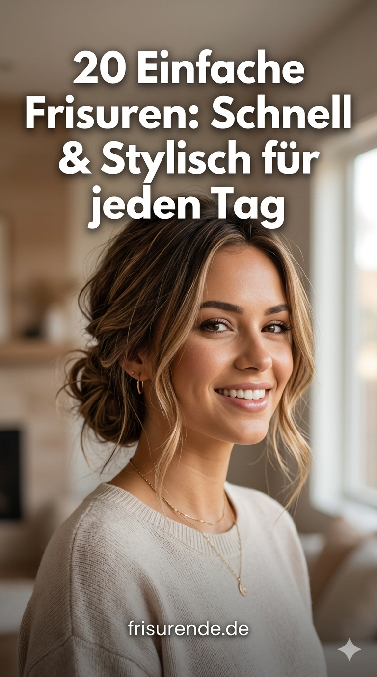 20 Einfache Frisuren: Schnell & Stylisch für jeden Tag