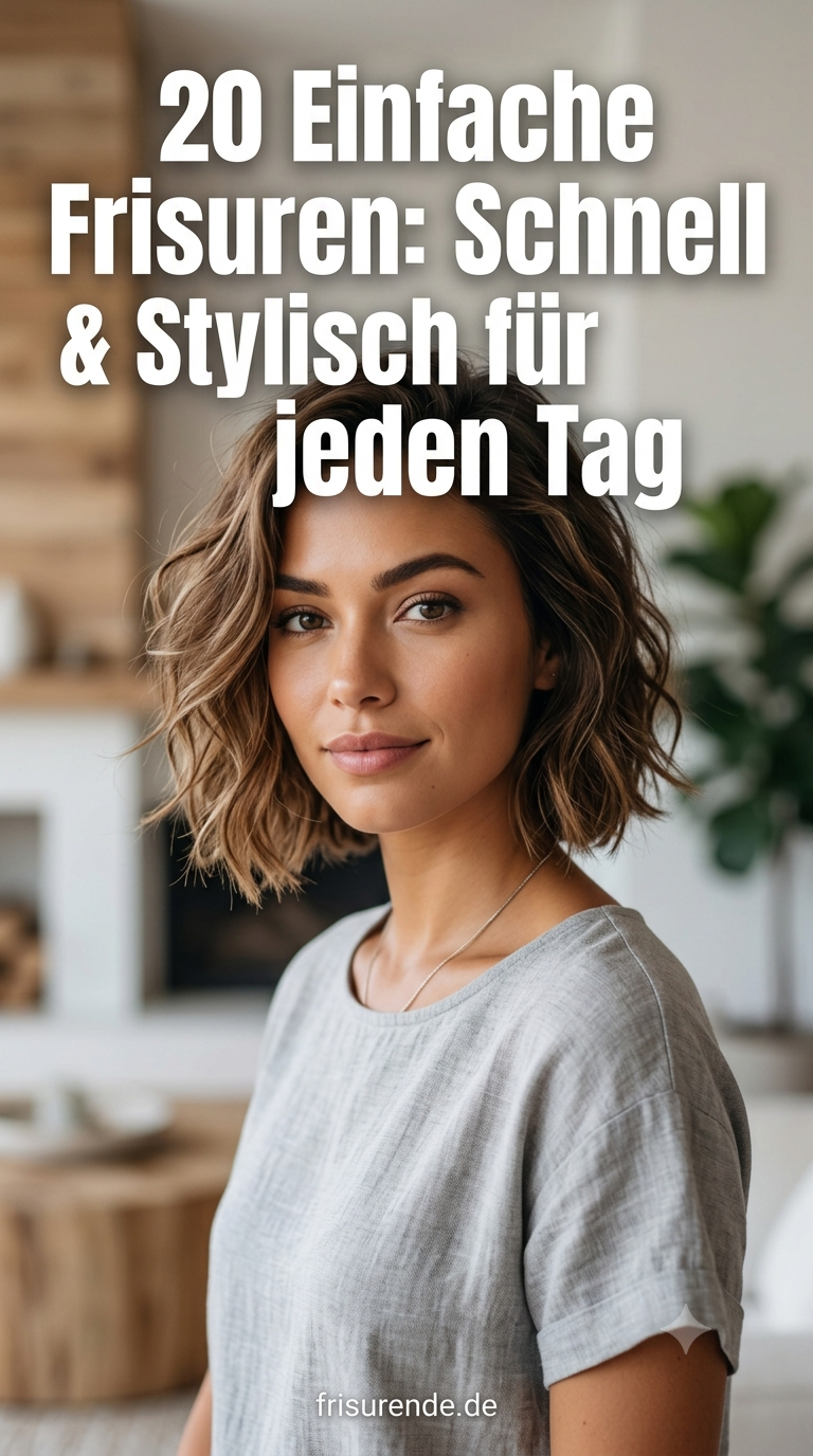 20 Einfache Frisuren: Schnell & Stylisch für jeden Tag