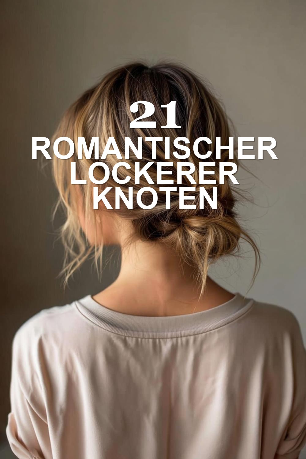 Romantischer lockerer Knoten