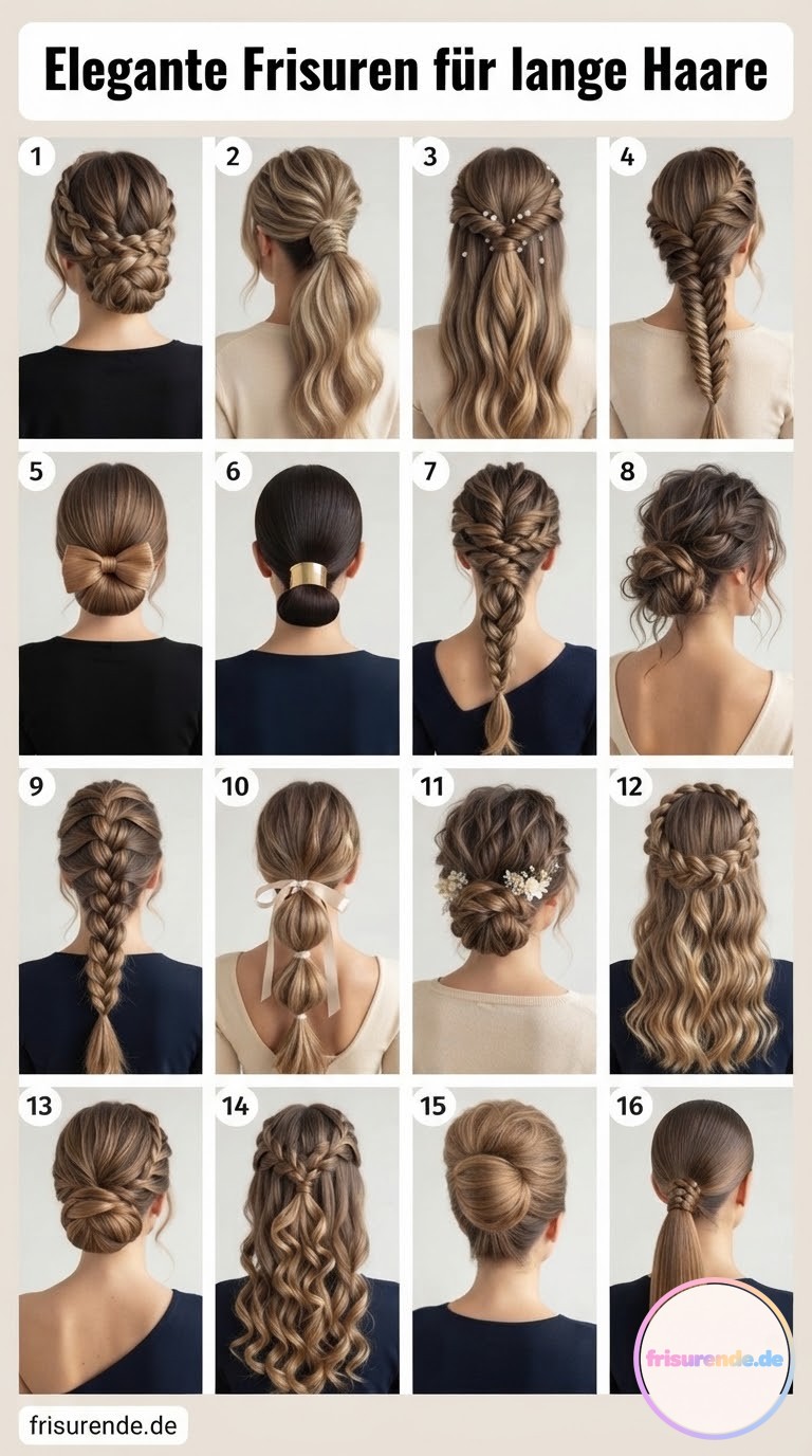 Elegante Frisuren für lange Haare