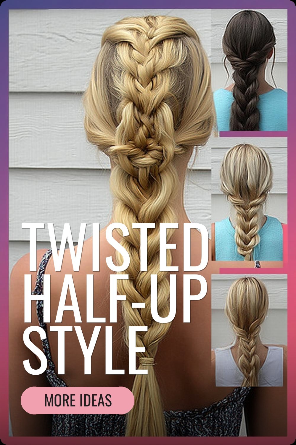 Twisted Half-Up Style