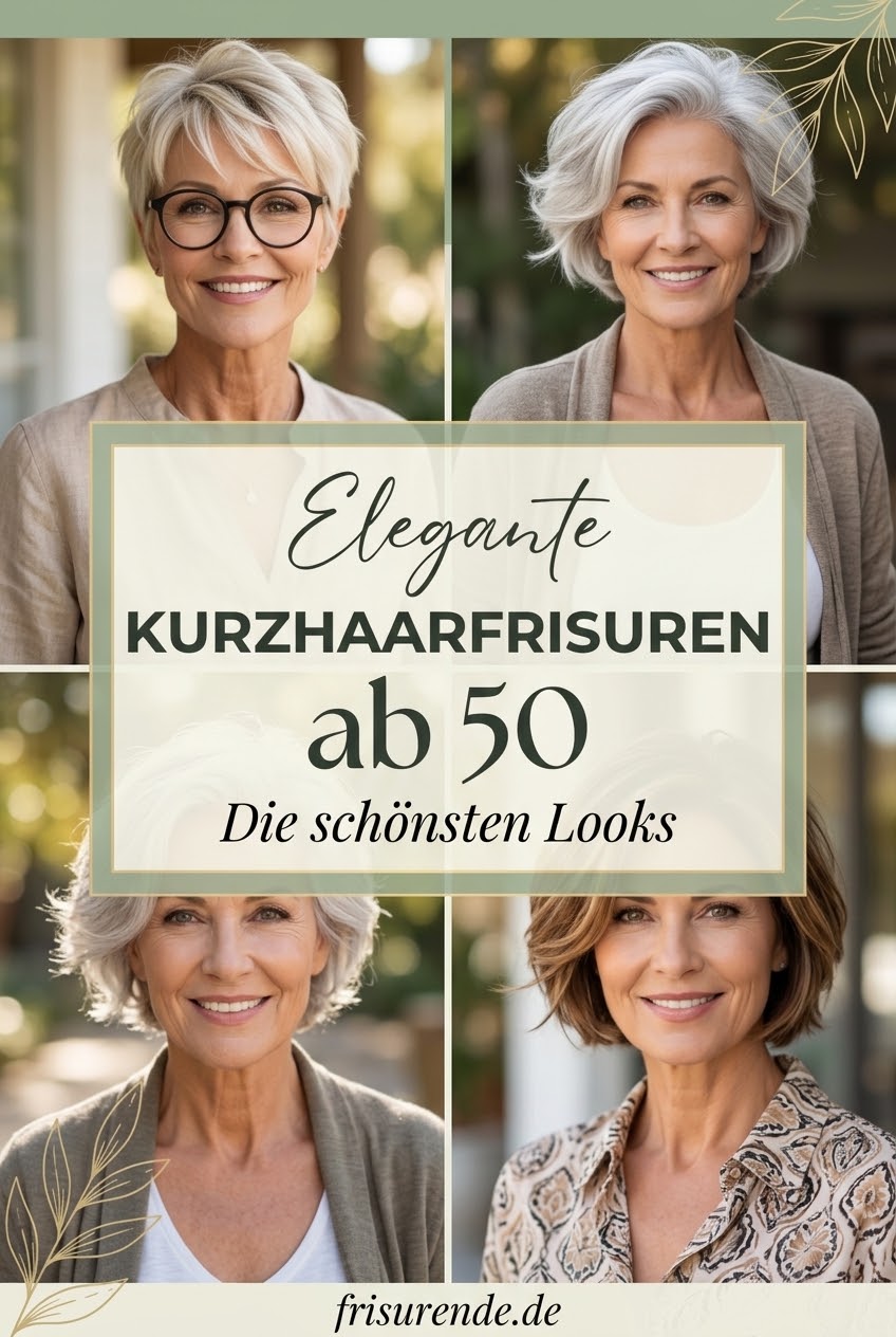Elegante Kurzhaarfrisuren ab 50: Die schönsten Looks