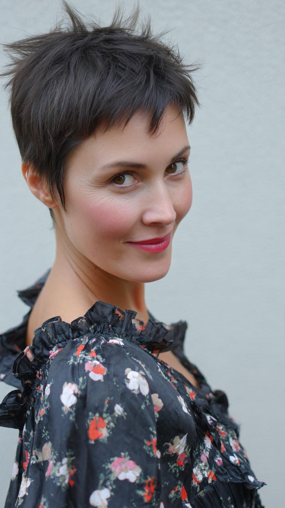 Federschnitt Frisur Gesichtsschmeichler