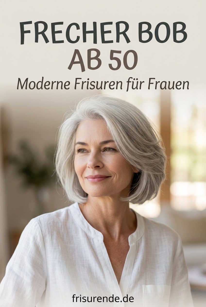 Frecher Bob ab 50 moderne Frisuren für Frauen