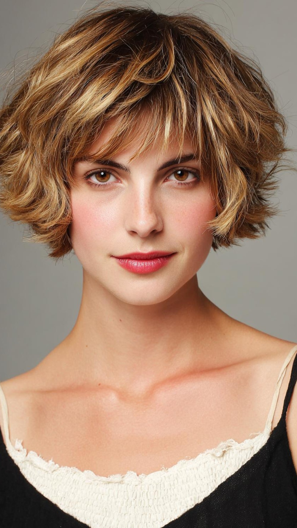 Frisuren 2026 Frauen Kurz feine Texturen