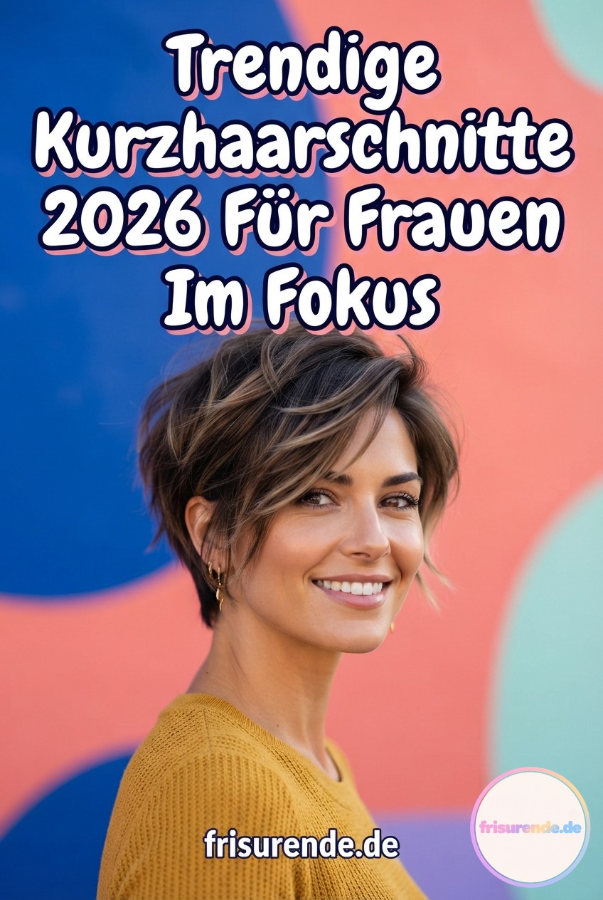 Trendige Kurzhaarschnitte 2026 Für Frauen Im Fokus