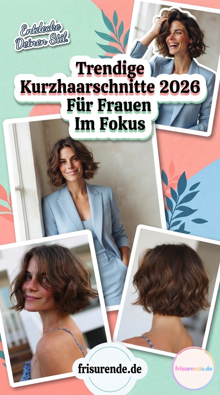 Trendige Kurzhaarschnitte 2026 Für Frauen Im Fokus