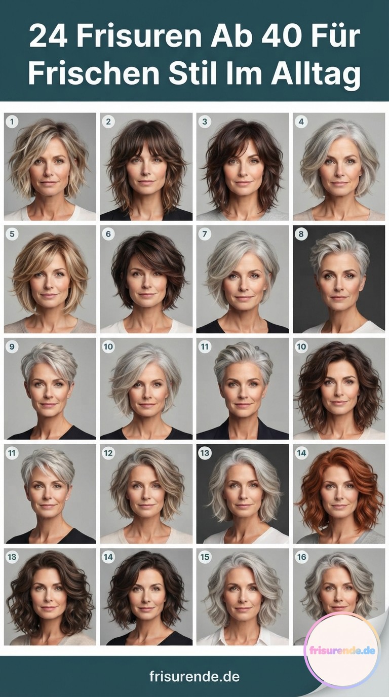 24 Frisuren Ab 40 Für Frischen Stil Im Alltag