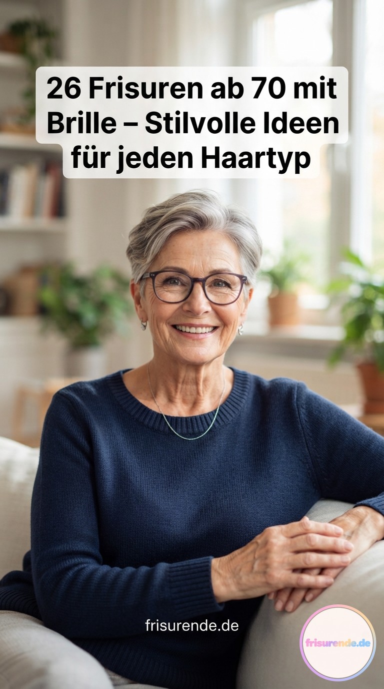 26 Frisuren ab 70 mit Brille – Stilvolle Ideen für jeden Haartyp