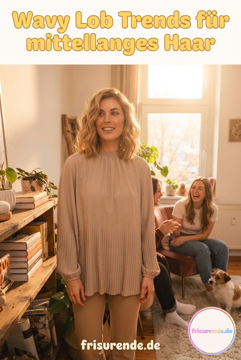 Wavy Lob Trends für mittellanges Haar