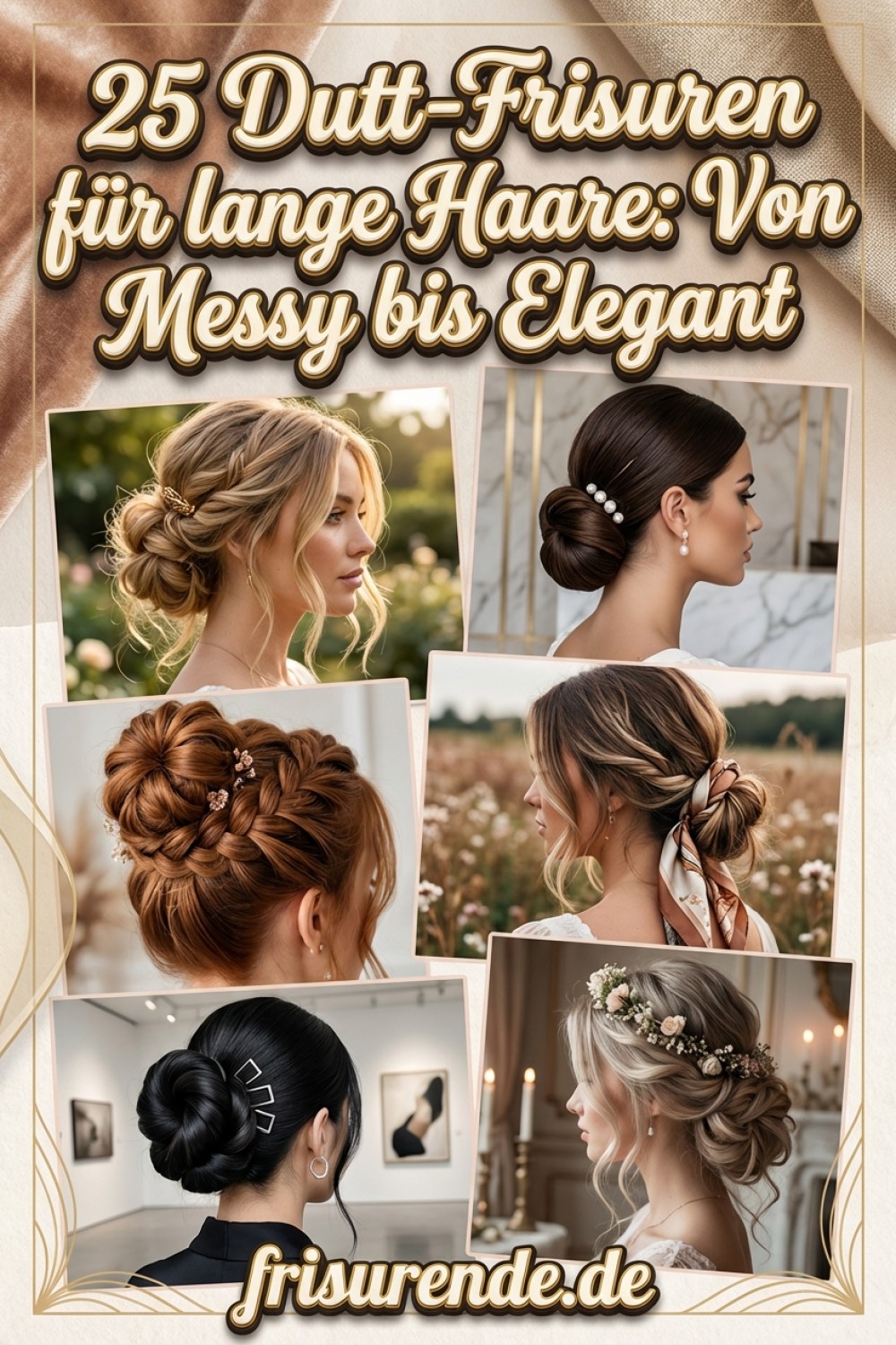 25 Dutt-Frisuren für lange Haare: Von Messy bis Elegant