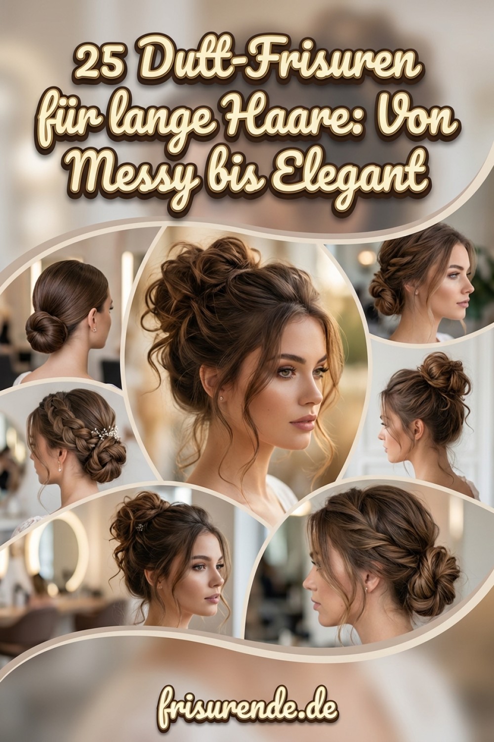 25 Dutt-Frisuren für lange Haare: Von Messy bis Elegant
