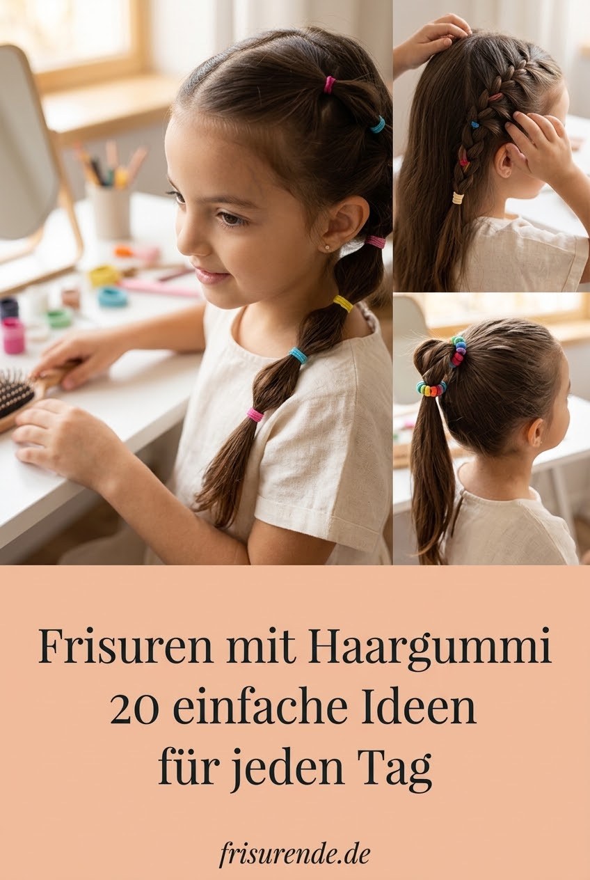 Frisuren mit Haargummi 20 einfache Ideen für jeden Tag