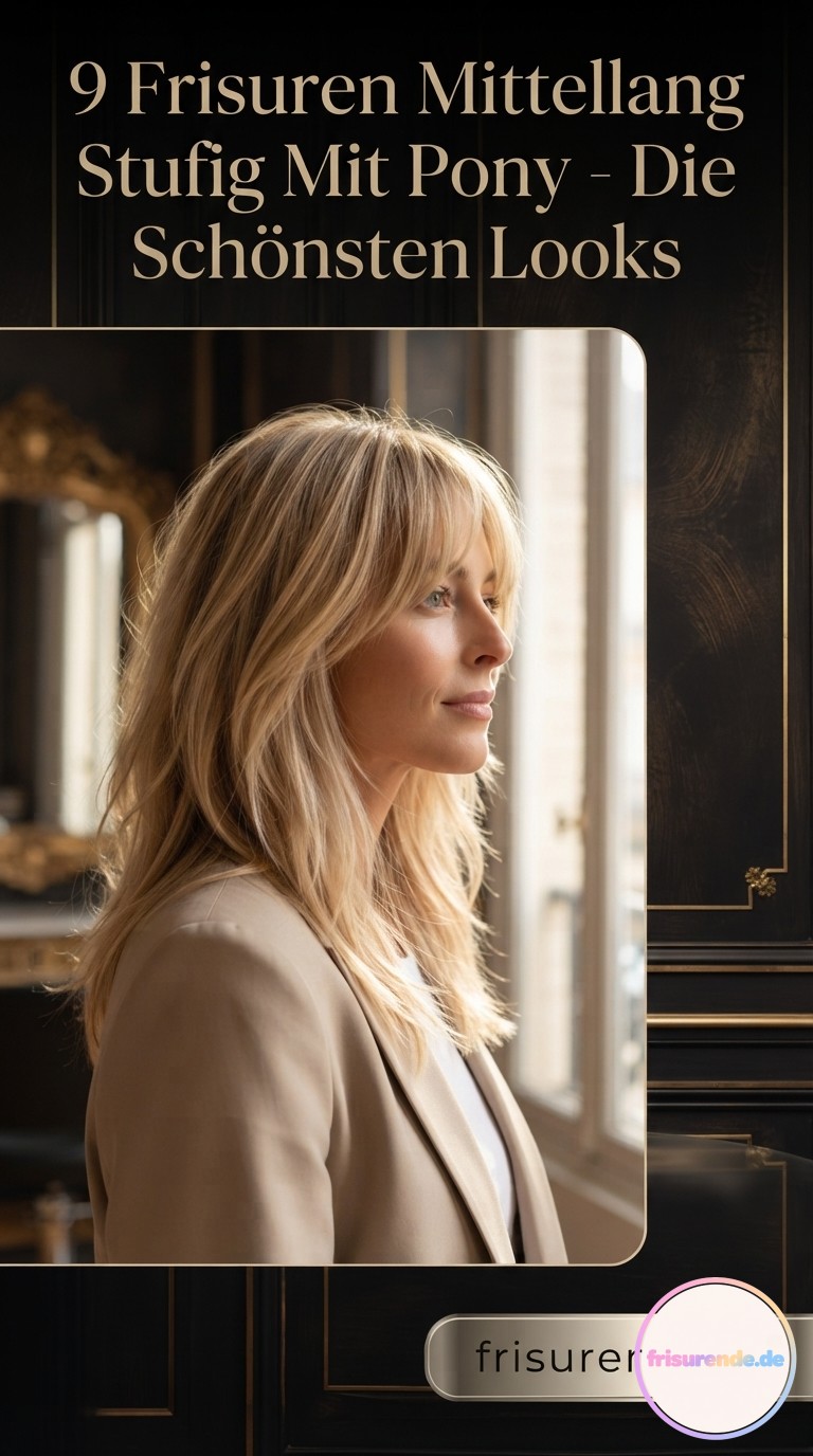 9 Frisuren Mittellang Stufig Mit Pony - Die Schönsten Looks
