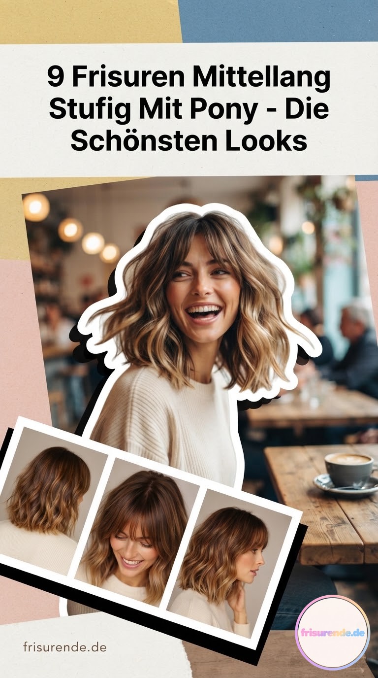 9 Frisuren Mittellang Stufig Mit Pony - Die Schönsten Looks