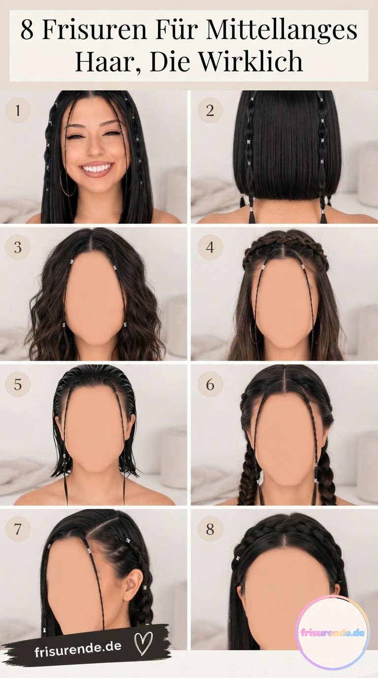 8 Frisuren Für Mittellanges Haar, Die Wirklich