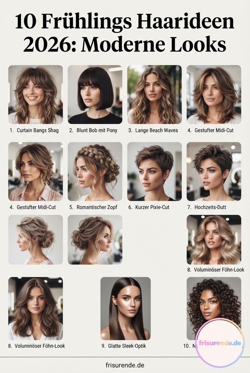 10 Frühlings Haarideen 2026: Moderne Looks