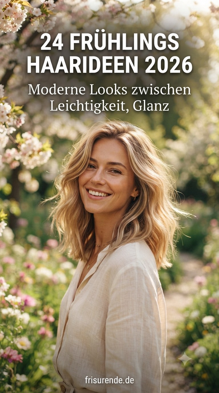 24 Frühlings Haarideen 2026: Moderne Looks zwischen Leichtigkeit, Glanz und natürlicher Eleganz