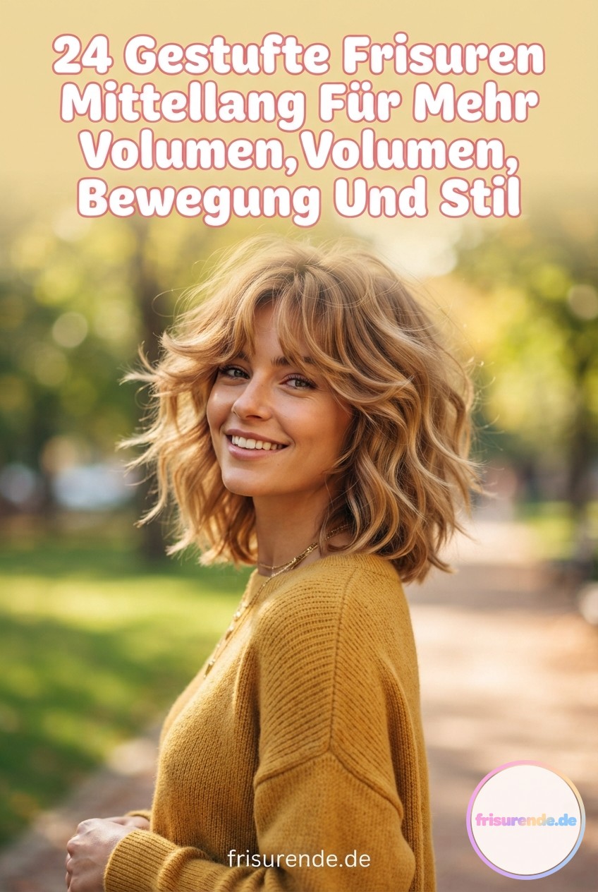 24 Gestufte Frisuren Mittellang Für Mehr Volumen, Bewegung Und Stil