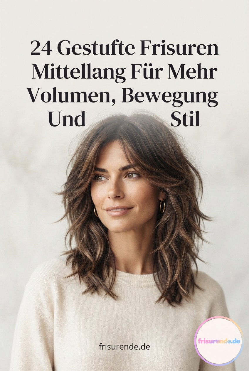 24 Gestufte Frisuren Mittellang Für Mehr Volumen, Bewegung Und Stil