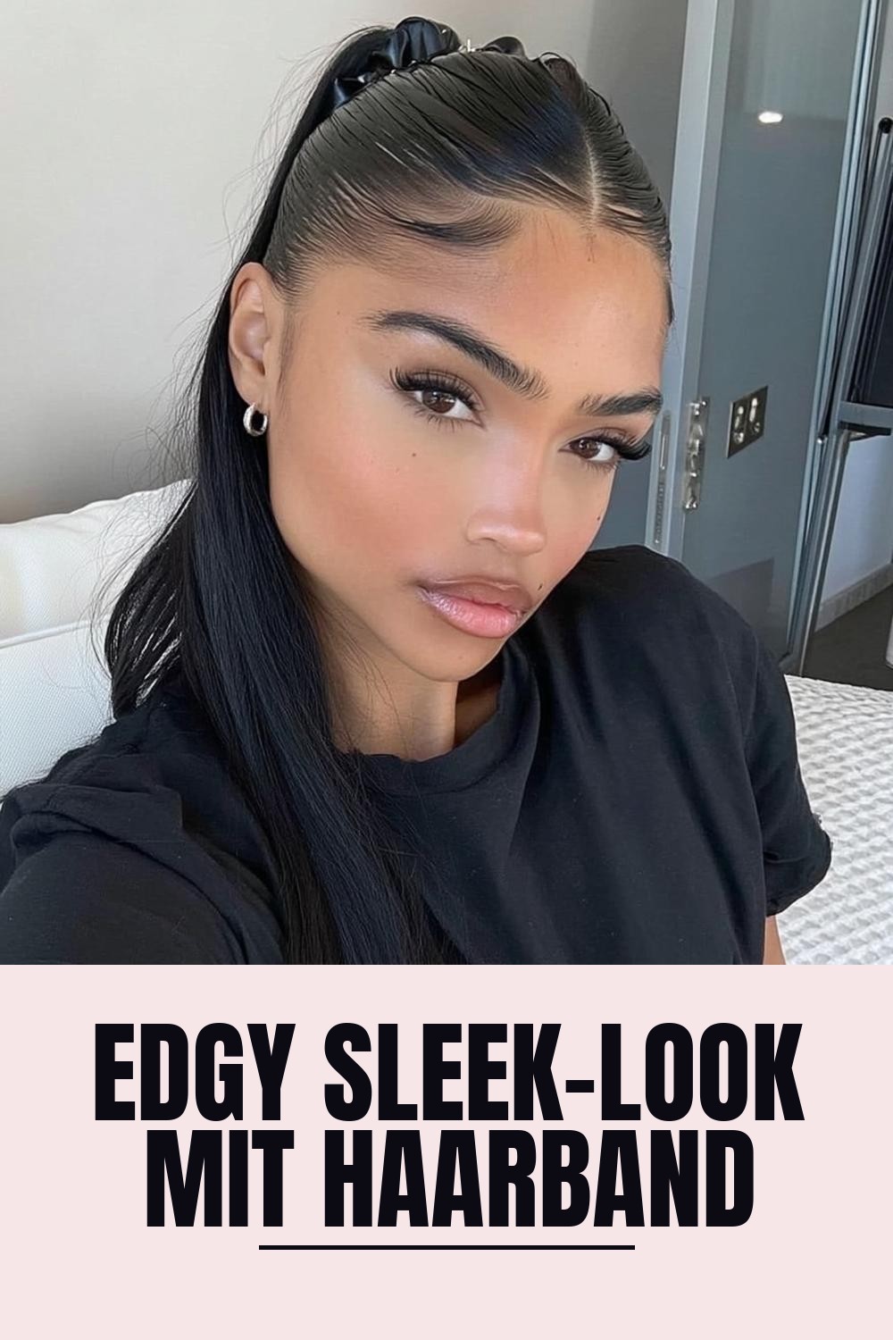 Edgy Sleek-Look mit Haarband