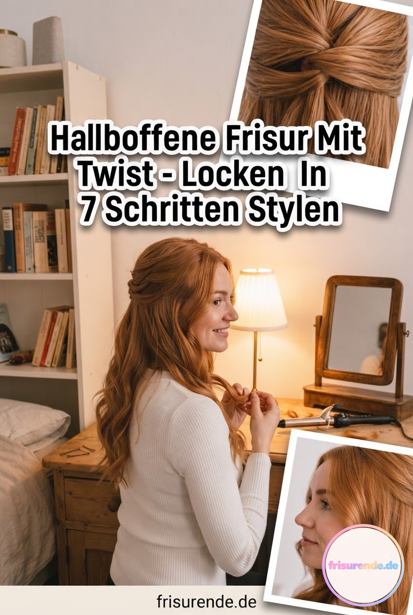 Halboffene Frisur Mit Twist - Locken In 7 Schritten Stylen