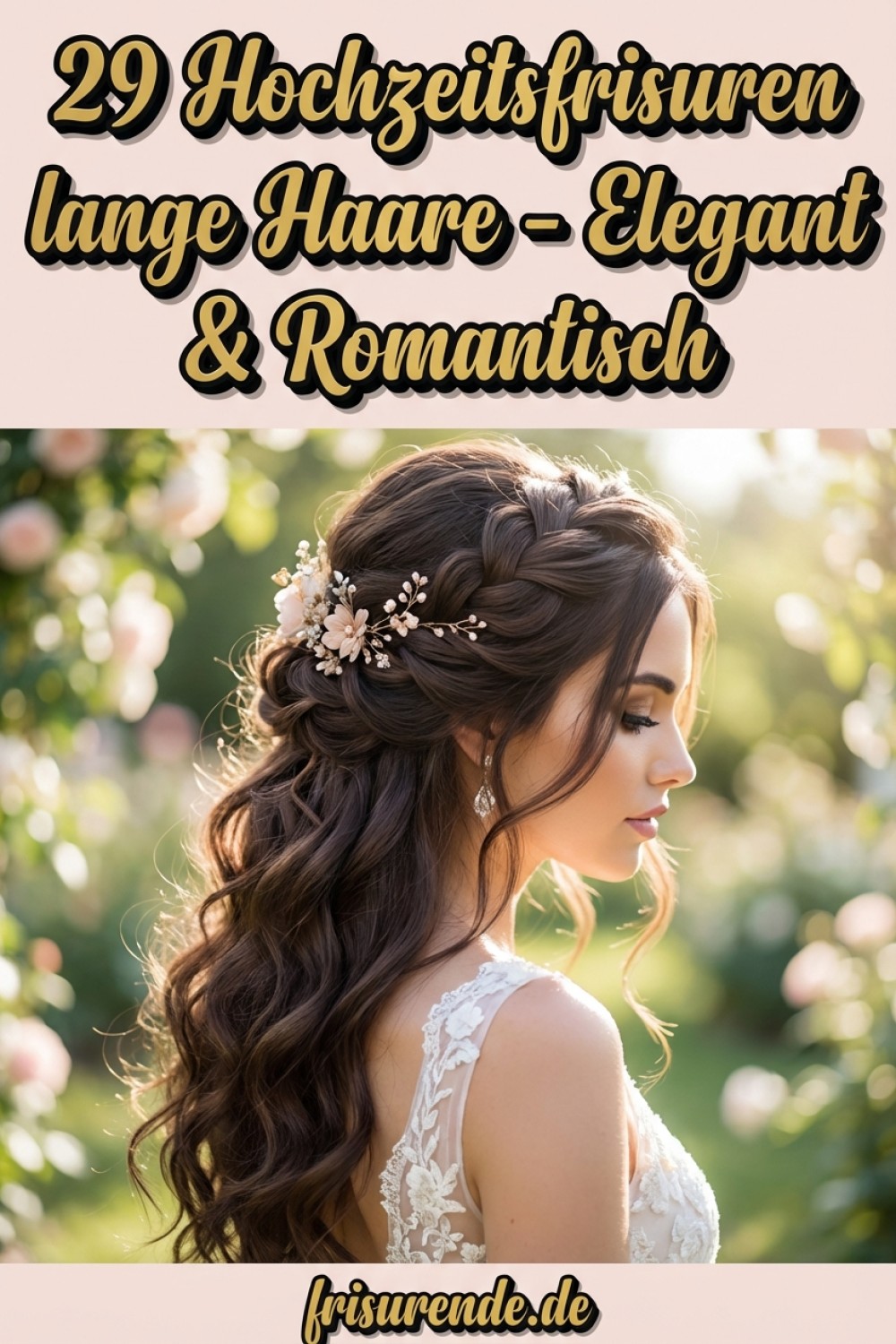 29 Hochzeitsfrisuren lange Haare - Elegant & Romantisch