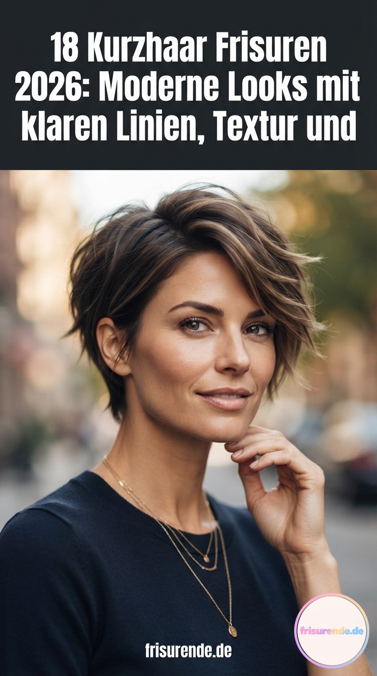 18 Kurzhaar Frisuren 2026: Moderne Looks mit klaren Linien, Textur und Eleganz