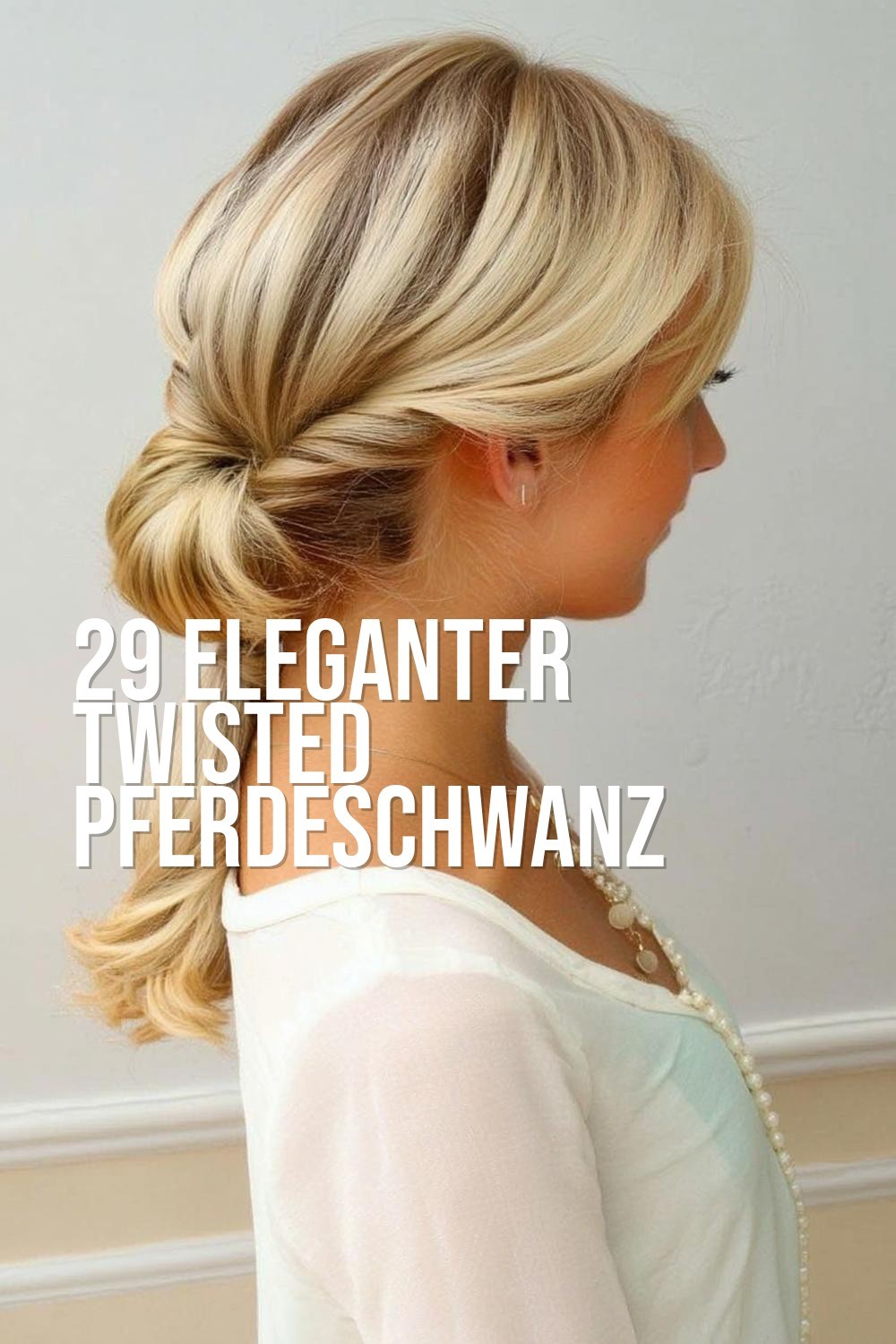 Eleganter Twisted Pferdeschwanz