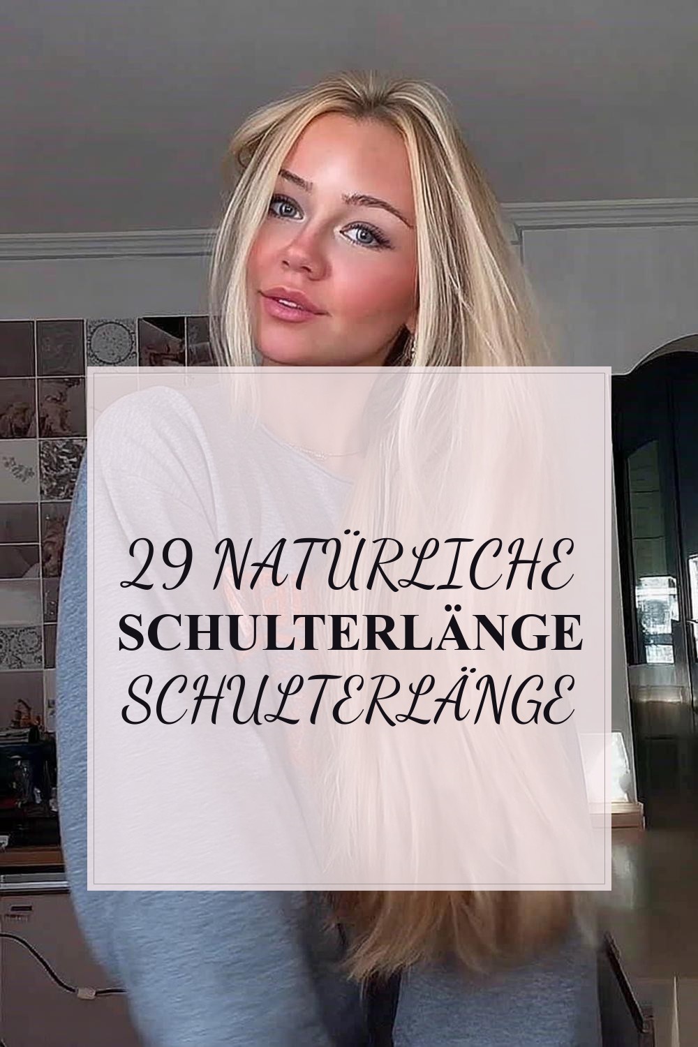 Natürliche Schulterlänge