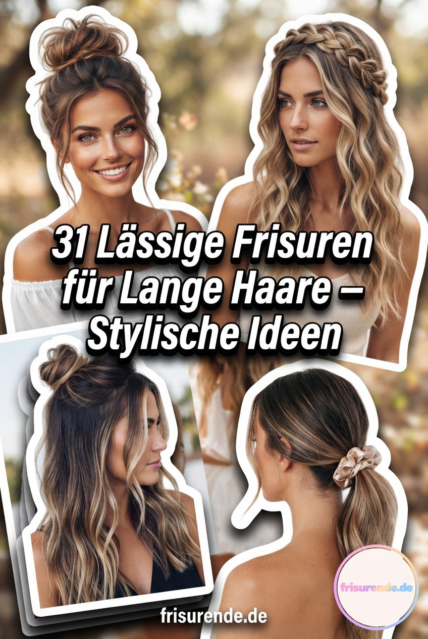 31 Lässige Frisuren für Lange Haare - Stylische Ideen