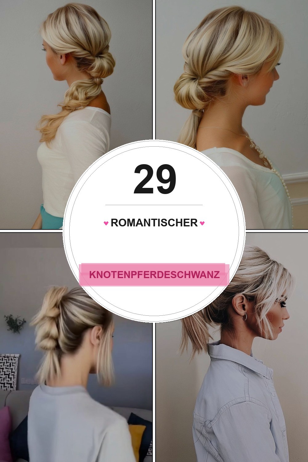 Romantischer Knotenpferdeschwanz