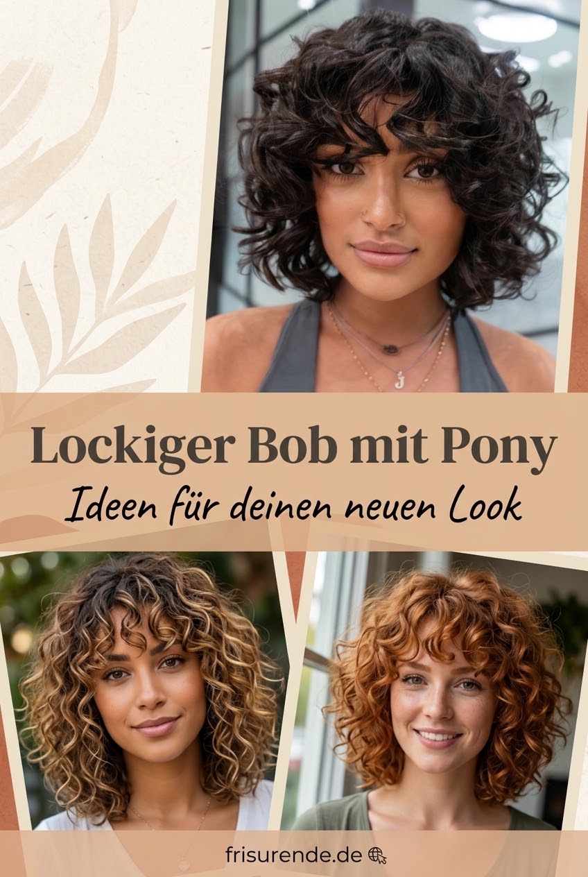 Lockiger Bob mit Pony Ideen für deinen neuen Look