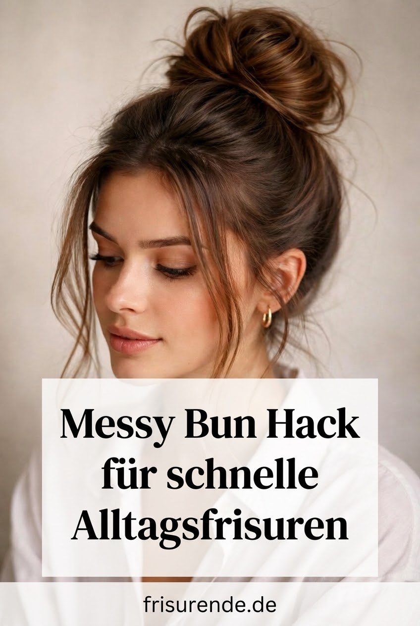 Messy Bun Hack für schnelle Alltagsfrisuren