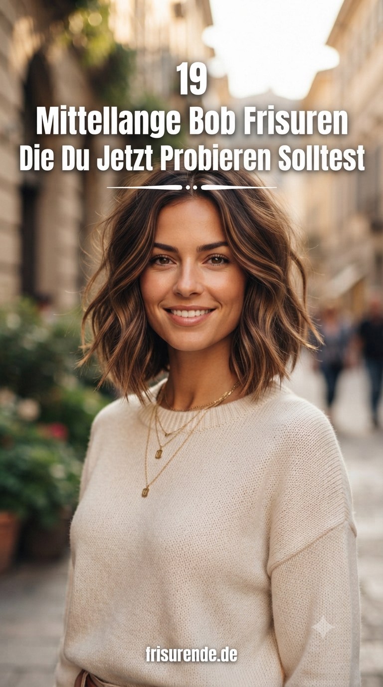 19 Mittellange Bob Frisuren Die Du Jetzt Probieren Solltest