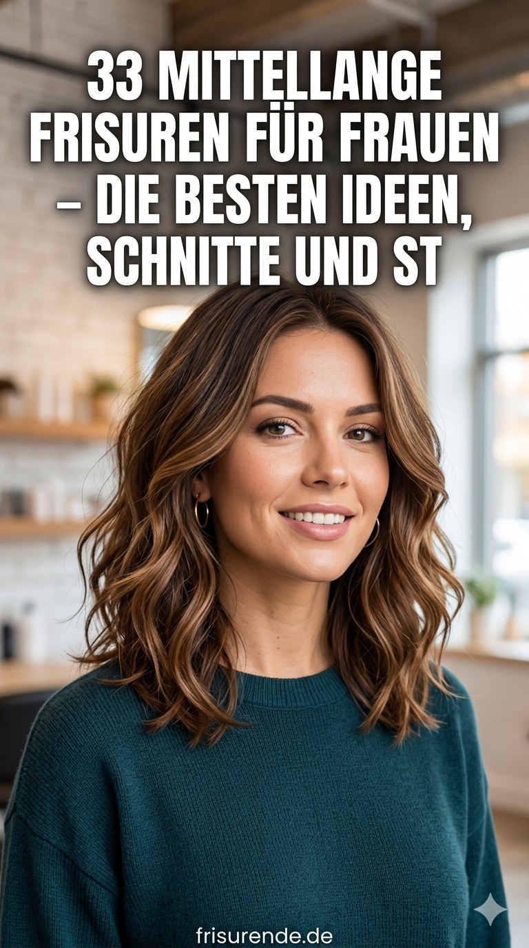 33 Mittellange Frisuren Für Frauen – Die Besten Ideen, Schnitte Und Stylingtipps