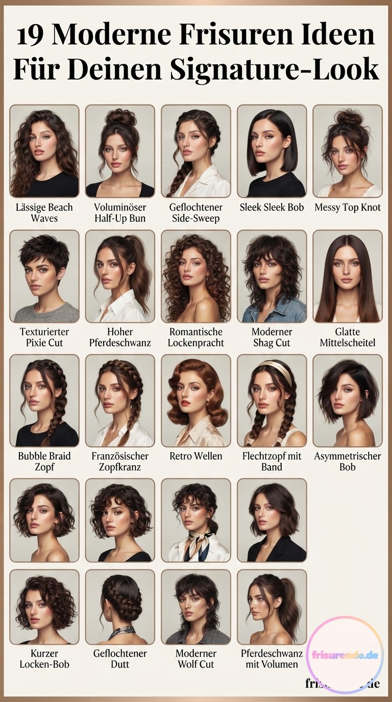 19 Moderne Frisuren Ideen Für Deinen Signature-Look