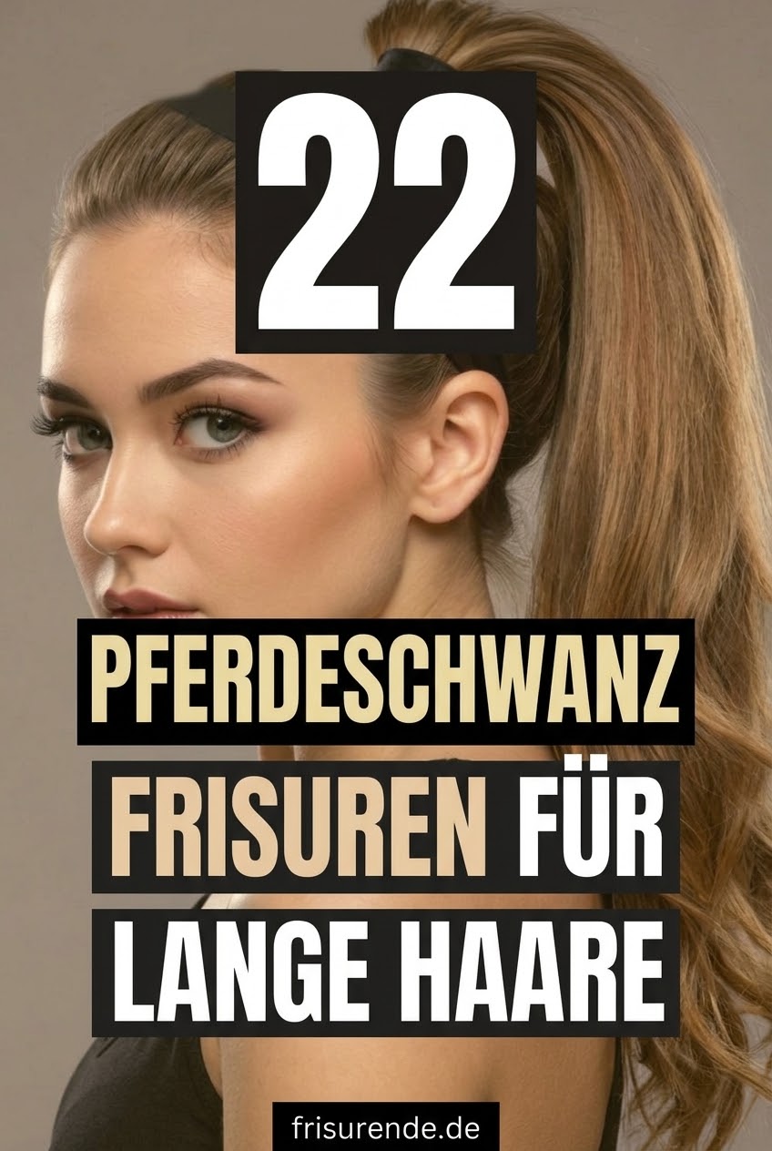 22 Pferdeschwanz Frisuren für lange Haare