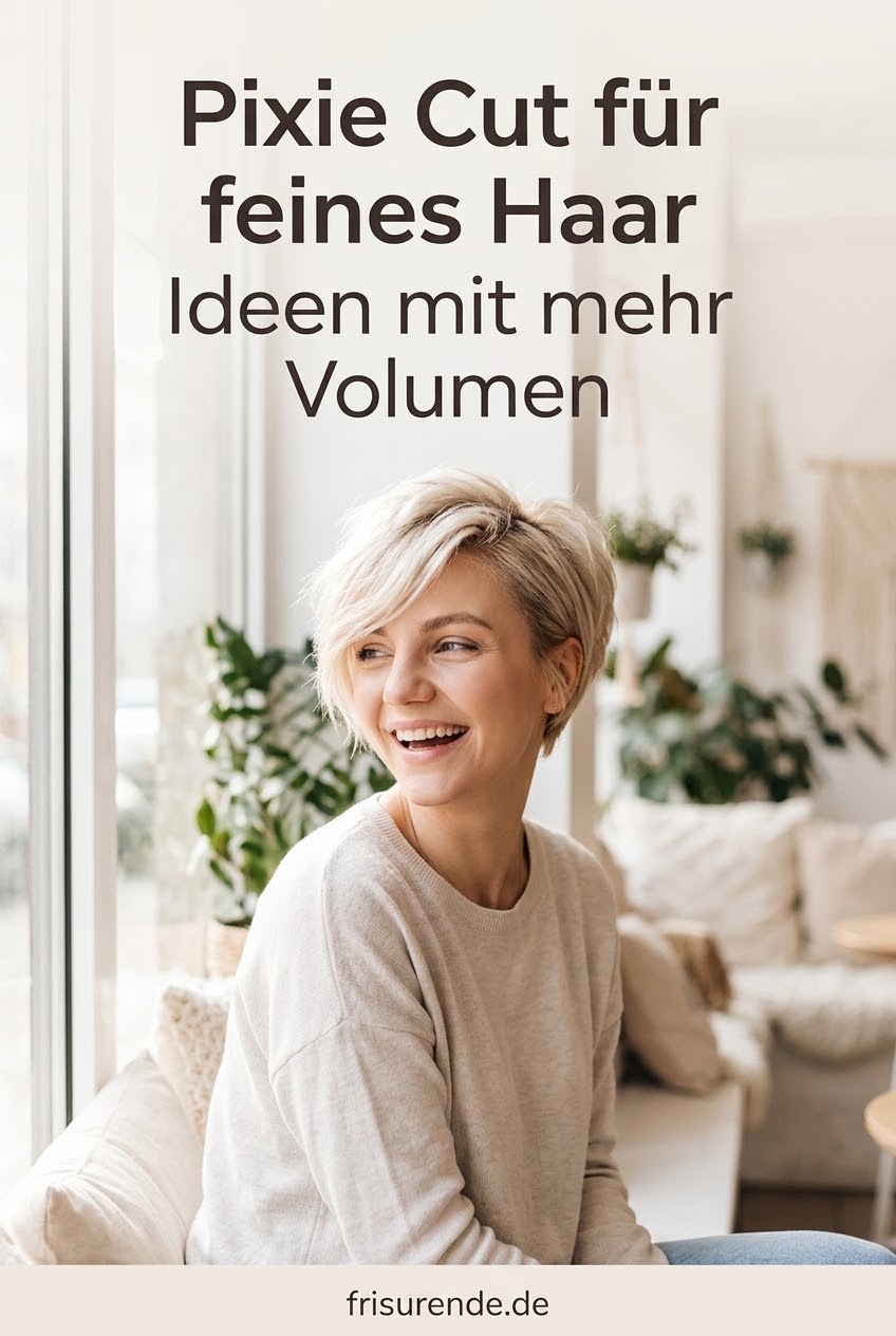 Pixie Cut für feines Haar Ideen mit mehr Volumen