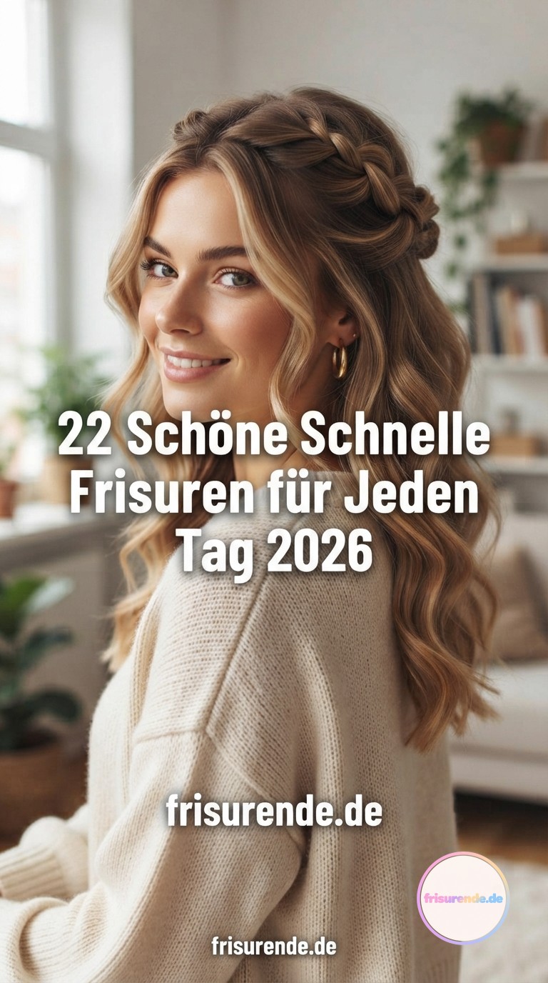 22 Schöne Schnelle Frisuren für Jeden Tag 2026