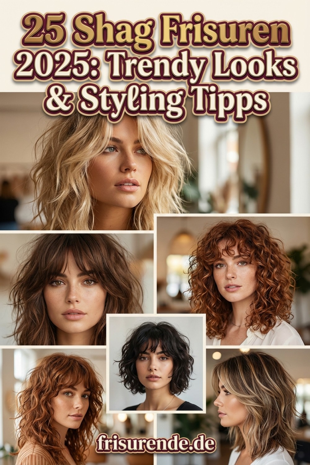 25 Shag Frisuren 2025: Trendy Looks & Styling Tipps