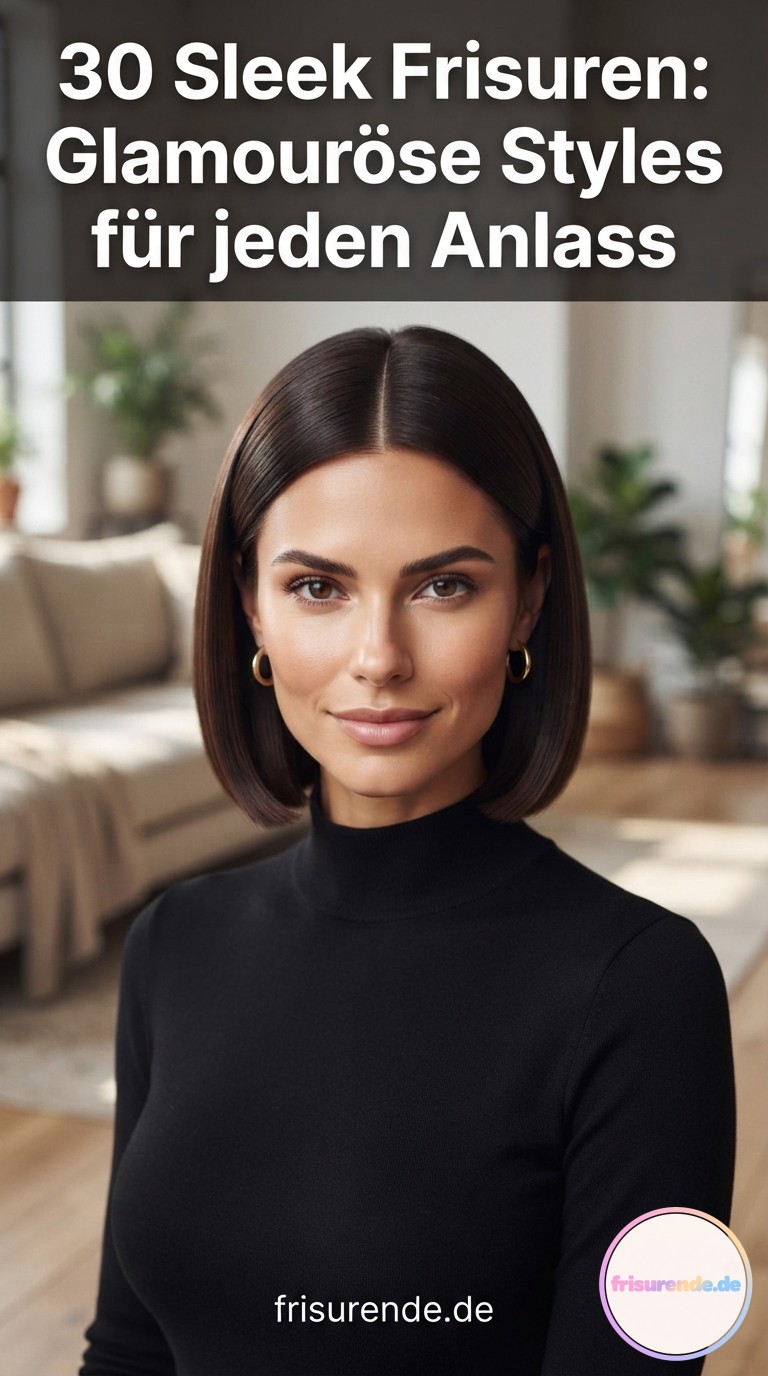 30 Sleek Frisuren: Glamouröse Styles für jeden Anlass